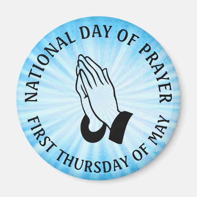 Day of Prayer Religious Holiday Magnet (Front)