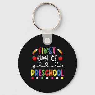 Day Of Preschool Back To School Teacher Students Keychain