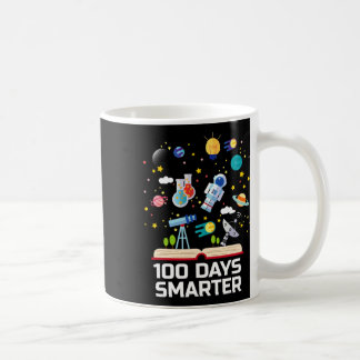 Day Of School 100 Days Smarter Books Space Lover G Coffee Mug