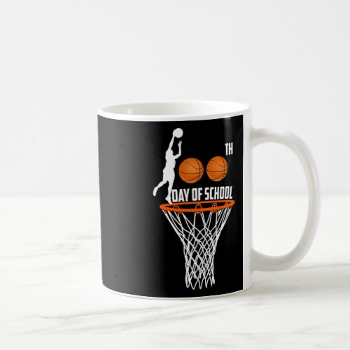 Day Of School Basketball 100th Days Gifts Boys Tea Coffee Mug