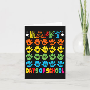 Day Of School Costume For Kids Girls Boys 100 Days Card