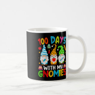 Day Of School Gnome Teachers Students 100 Days Sma Coffee Mug