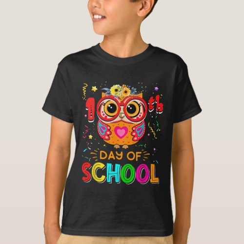 Day Of School Owl Lover 100 Days Teacher Gift  T_Shirt