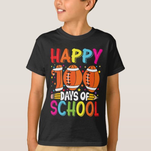 Day Of School Teachers Kids Child Happy 100 Days 1 T_Shirt