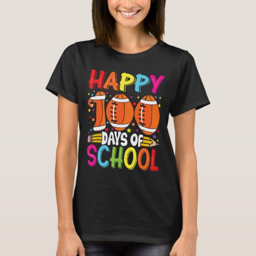 Day Of School Teachers Kids Child Happy 100 Days 1 T_Shirt