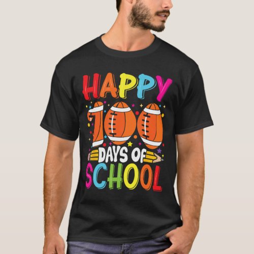 Day Of School Teachers Kids Child Happy 100 Days 1 T_Shirt