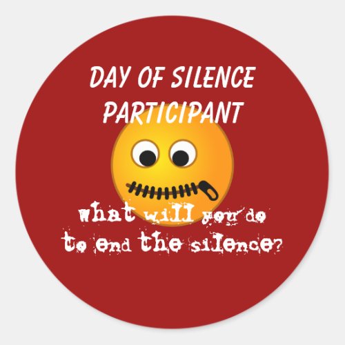 Day of Silence Participant Sticker
