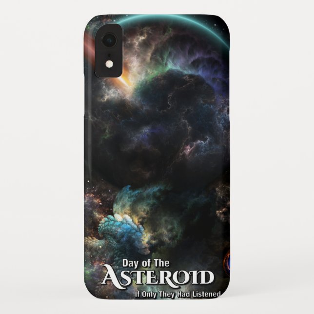 Day Of The Asteroid SciFi Fractal Art Case-Mate iPhone Case (Back)