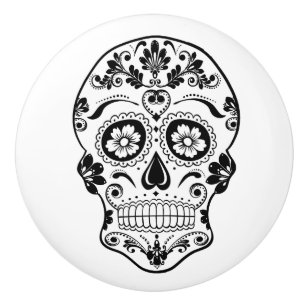 DAY OF THE DEAD 1 CERAMIC KNOB