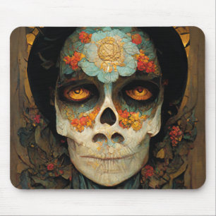 Day Of The Dead 1 Fantasy Skull Mouse Pad