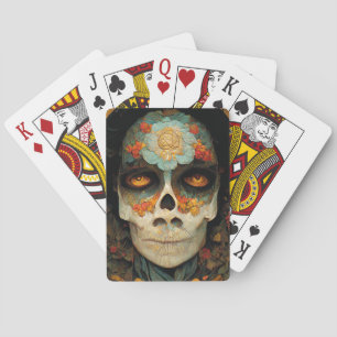 Day Of The Dead 1 Fantasy Skull Poker Cards