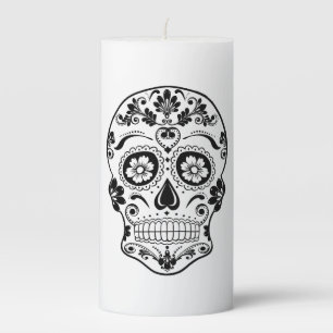 DAY OF THE DEAD 1 PILLAR CANDLE