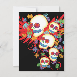 Day Of The Dead 4.25" x 5.5" Invitation