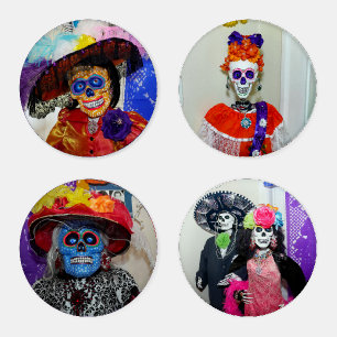 Day of The Dead 4 Acrylic Coaster Set
