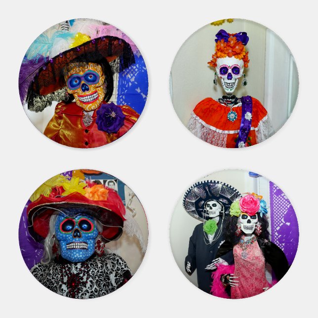 Day of The Dead 4 Acrylic Coaster Set (Set)