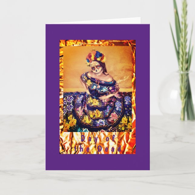 Day of the Dead, 5" x 7" Folded Greeting Card (Front)