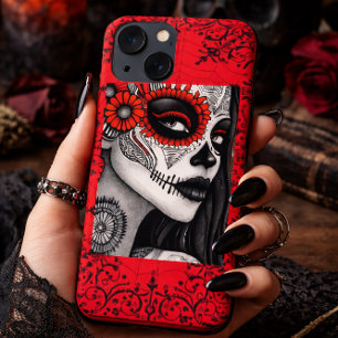 Day of the Dead Aesthetic, Sugar Skull iPhone 13 Case