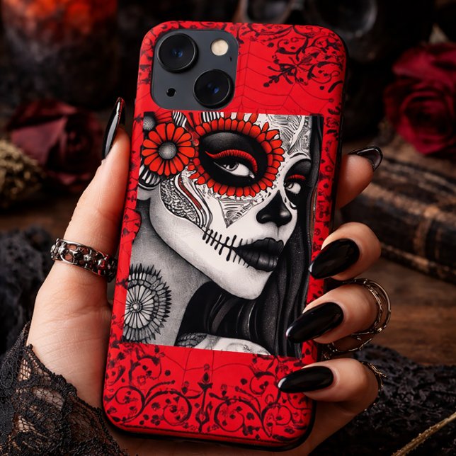 Day of the Dead Aesthetic, Sugar Skull Case-Mate iPhone Case (Creator Uploaded)