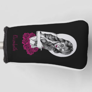 Day of the Dead and Roses Golf Head Cover