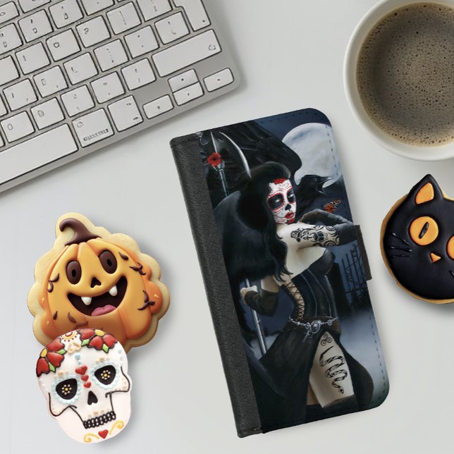 Day of the Dead Angel iPhone Wallet Case (Creator Uploaded)