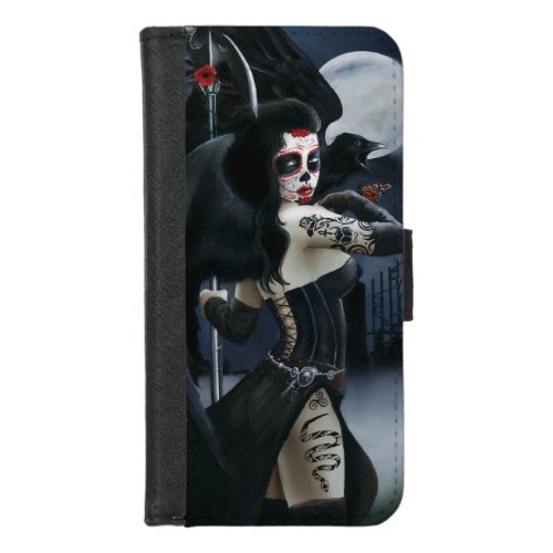 Day of the Dead Angel iPhone 87 Wallet Case