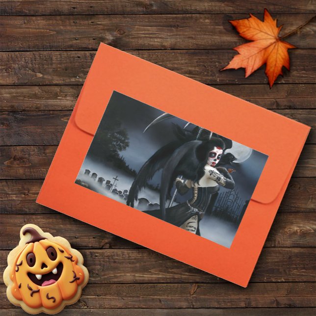 Day of the Dead Angel Rectangular Sticker (Creator Uploaded)