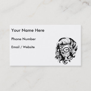 Day of the Dead Beauty Business Card