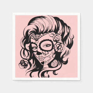 Day of the Dead Beauty Napkins