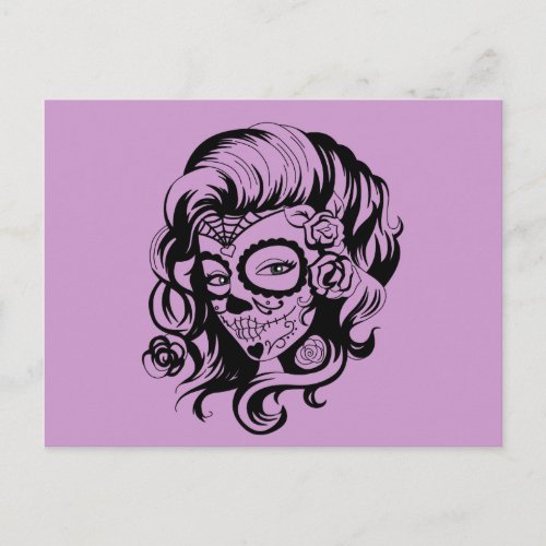 Day of the Dead Beauty Postcard