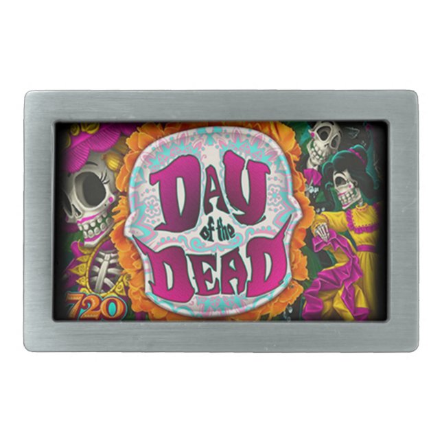Day of the Dead Belt Buckle (Front)