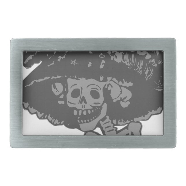 Day Of The Dead Belt Buckle (Front)