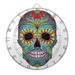 Day of the Dead Bright Skull Dartboard