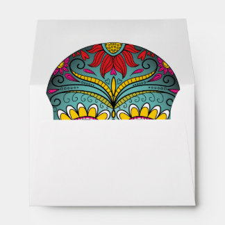 Day of the Dead Bright Skull Envelope