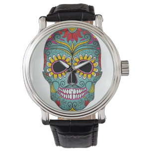 Day of the Dead Bright Skull Watch