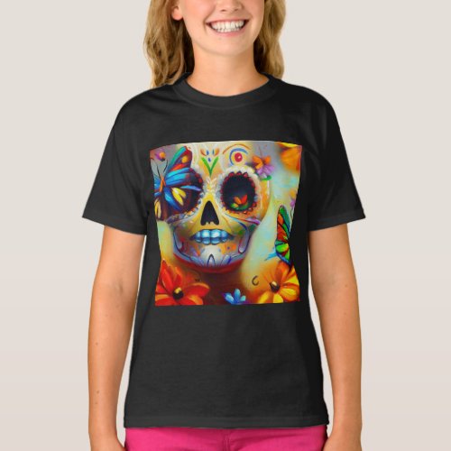 Day of the Dead Butterflies 2 T_Shirt