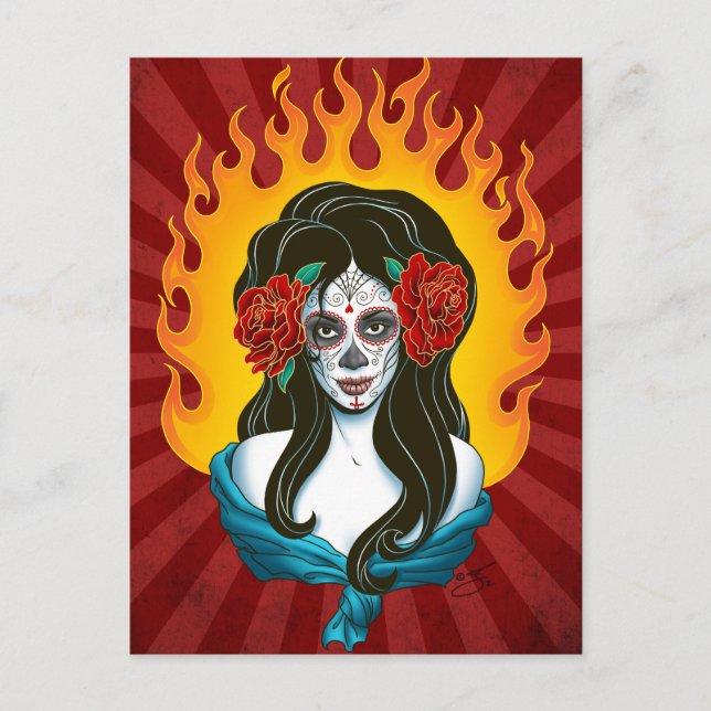 Day of the Dead by JayJay Jackson Postcard (Front)