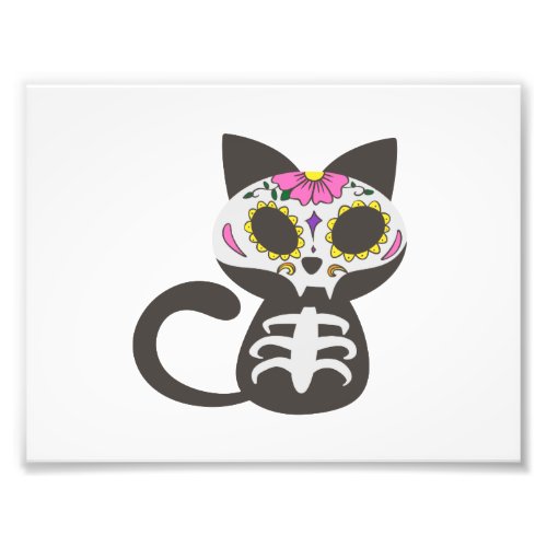 Day of the dead cat _ Choose background color Photo Print