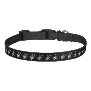 Day Of The Dead Cat Sugar Skull And Butterfly Pet Collar