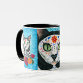 Day of the Dead Cat Sugar Skull Art Mug | Zazzle