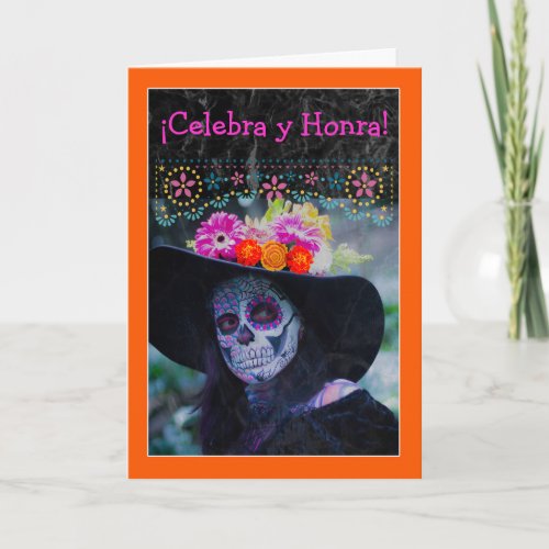 Day of the Dead Celebrate and Honor in Spanish Card