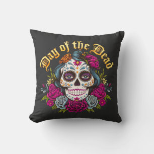 Day of the Dead: Celebrate Dia de Los Muertos Throw Pillow