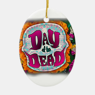 Day of the Dead Ceramic Ornament
