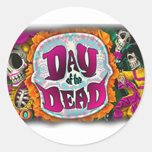 Day of the Dead Classic Round Sticker
