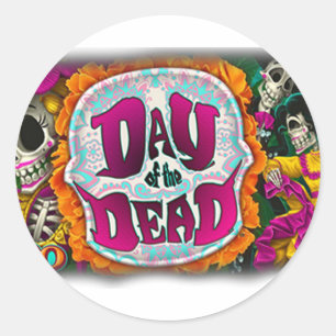 Day of the Dead Classic Round Sticker
