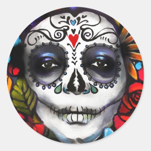 Day of the Dead Classic Round Sticker
