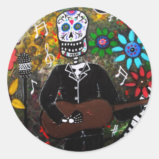 DAY OF THE DEAD CLASSIC ROUND STICKER
