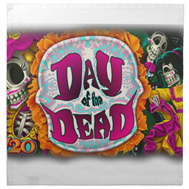 Day of the Dead Cloth Napkin (Front)