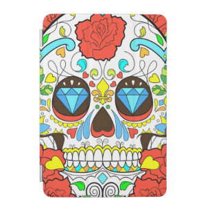 Day of the Dead Colorful Skull Art iPad Mini Cover