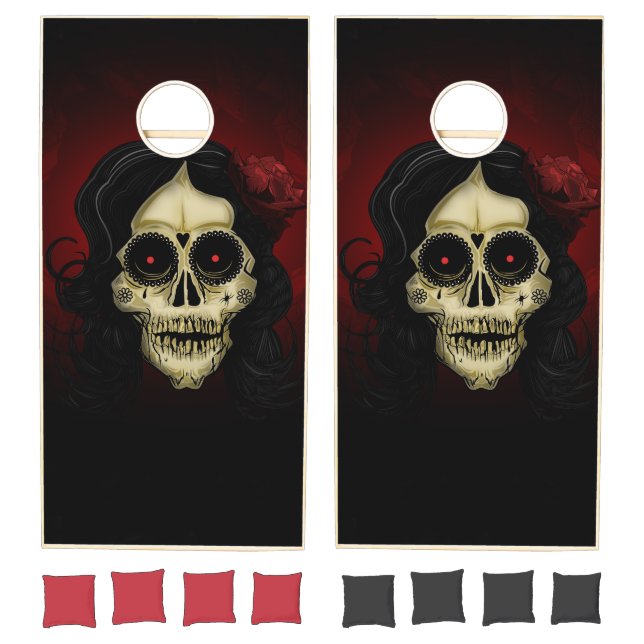 Day Of The Dead Cornhole Set (Set)