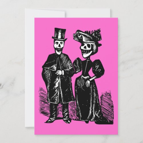 Day of the Dead Couple Invitation